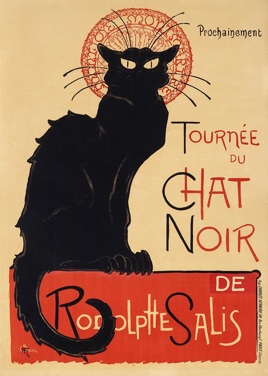 Chat Noir - Black Cat 日本製フランス製ヴィンテージポスター - ポスターウォール