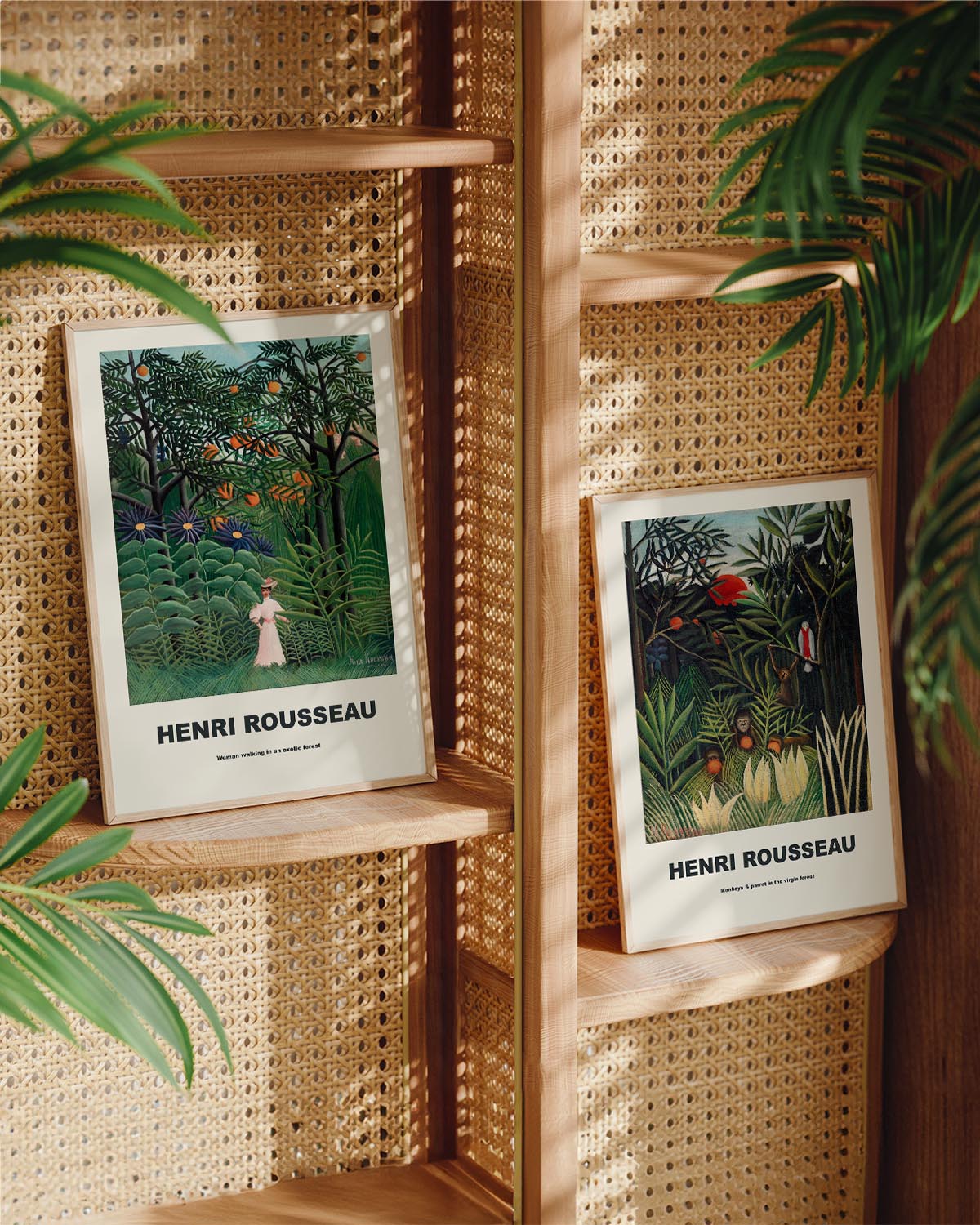 アンリ・ルソー エキゾチックな森のアートポスター - ヴィンテージ・ファインアート複製品 - ポスターウォール