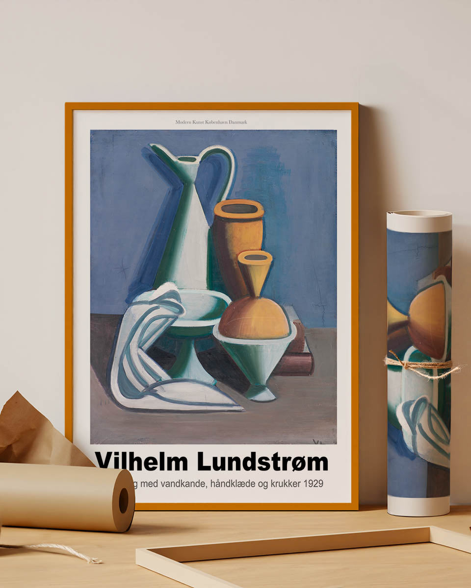 Vilhelm Lundstrom Opstilling Med Vandkande 1929 poster - 12×16 in