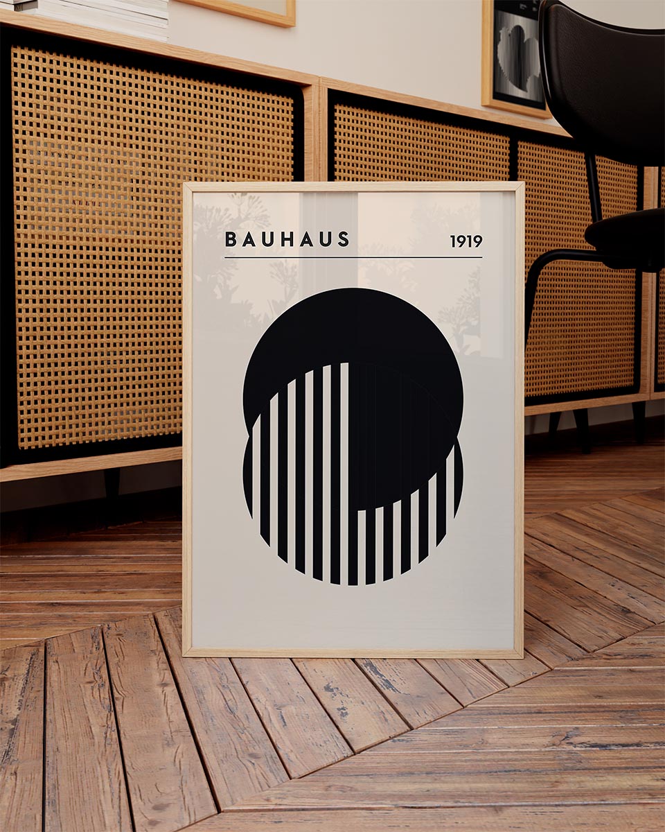 Bauhaus Black and white poster N4