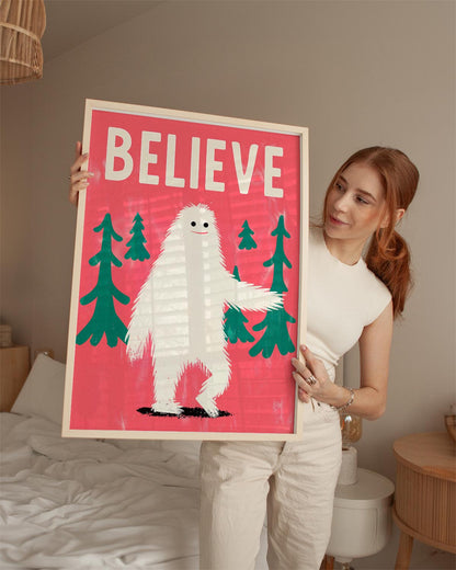 Believe Bigfoot poster