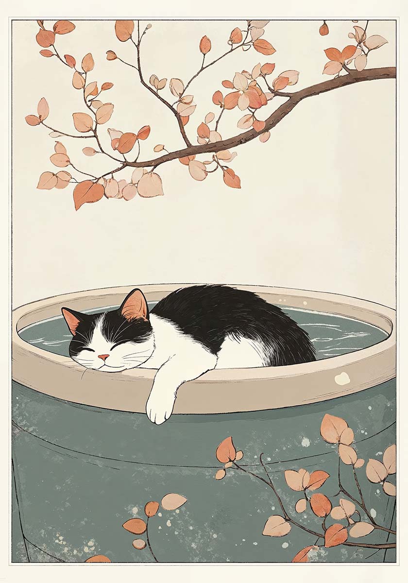 ukiyo-e cat