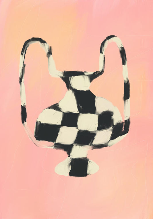 Pastel vase poster