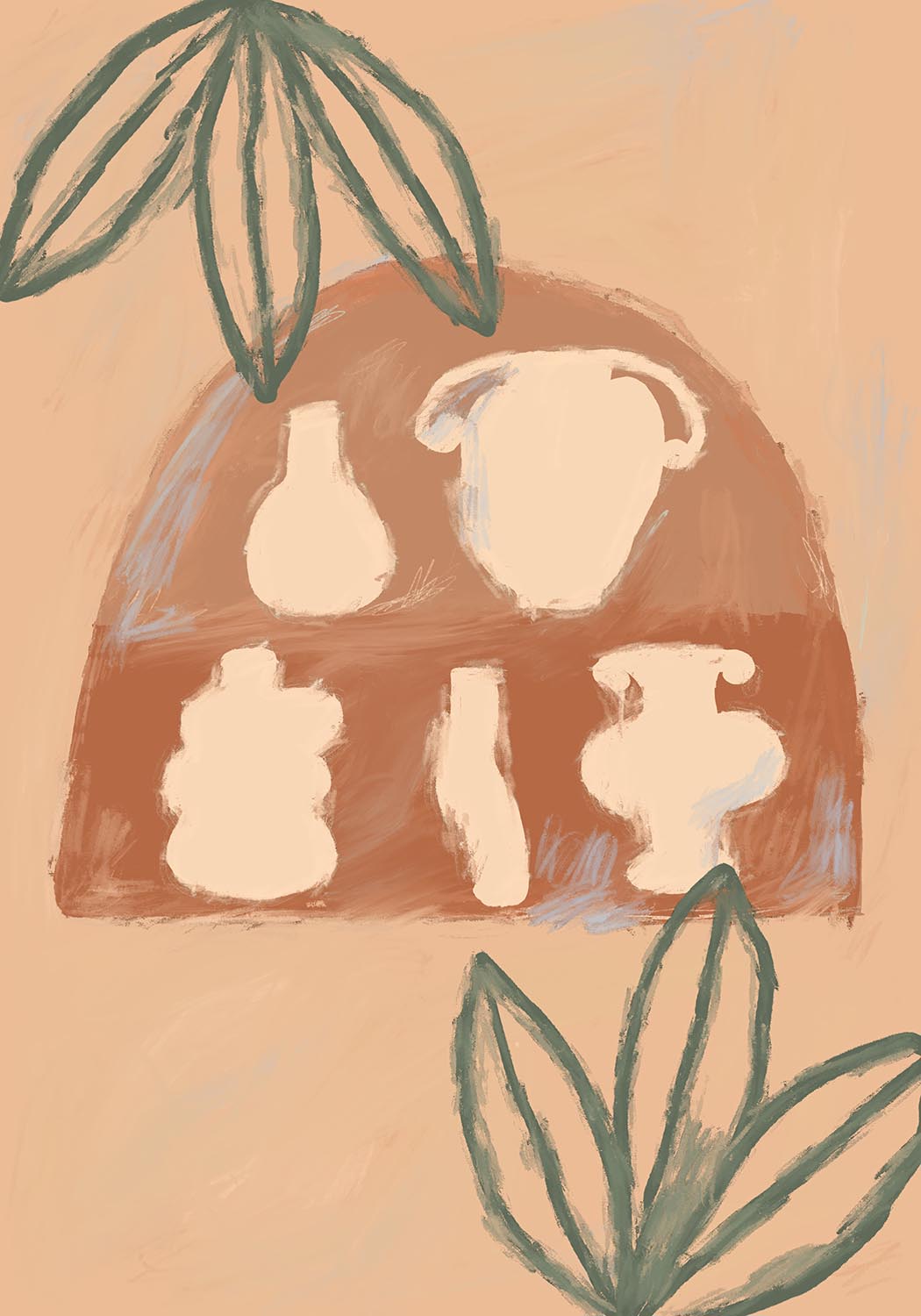 Rustic pottery poster