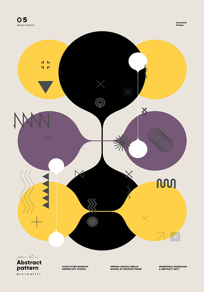 Bauhaus style poster