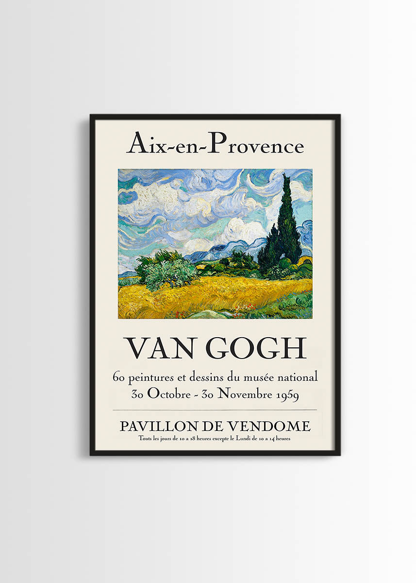 Van good Gogh art exhibition poster