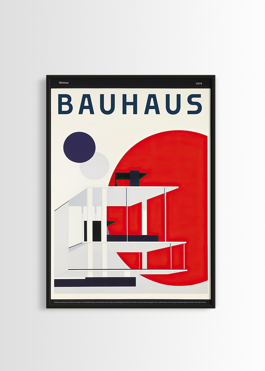 Bauhaus architecture poster 4