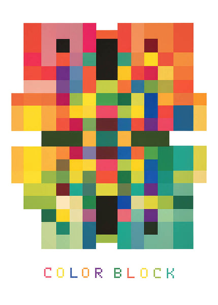 Geometric Color Block Poster by apricot+birch