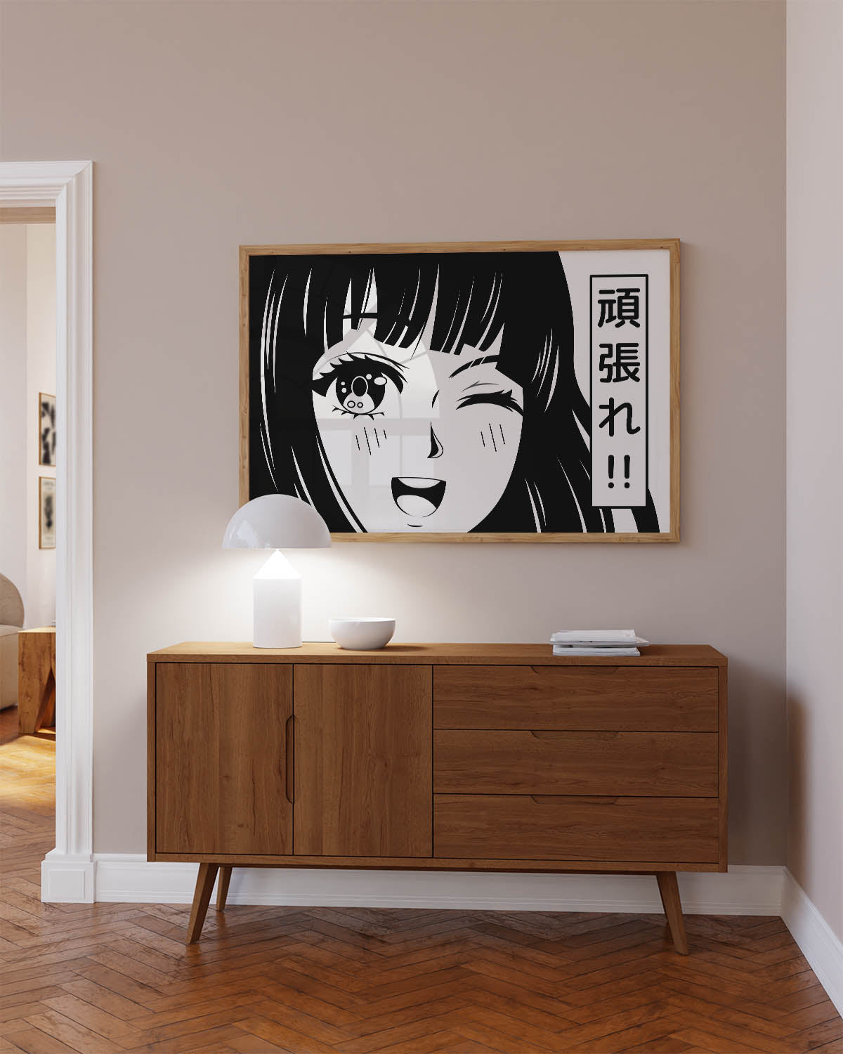 Anime Girl Bedroom Print Aesthetic Anime Art -  Portugal