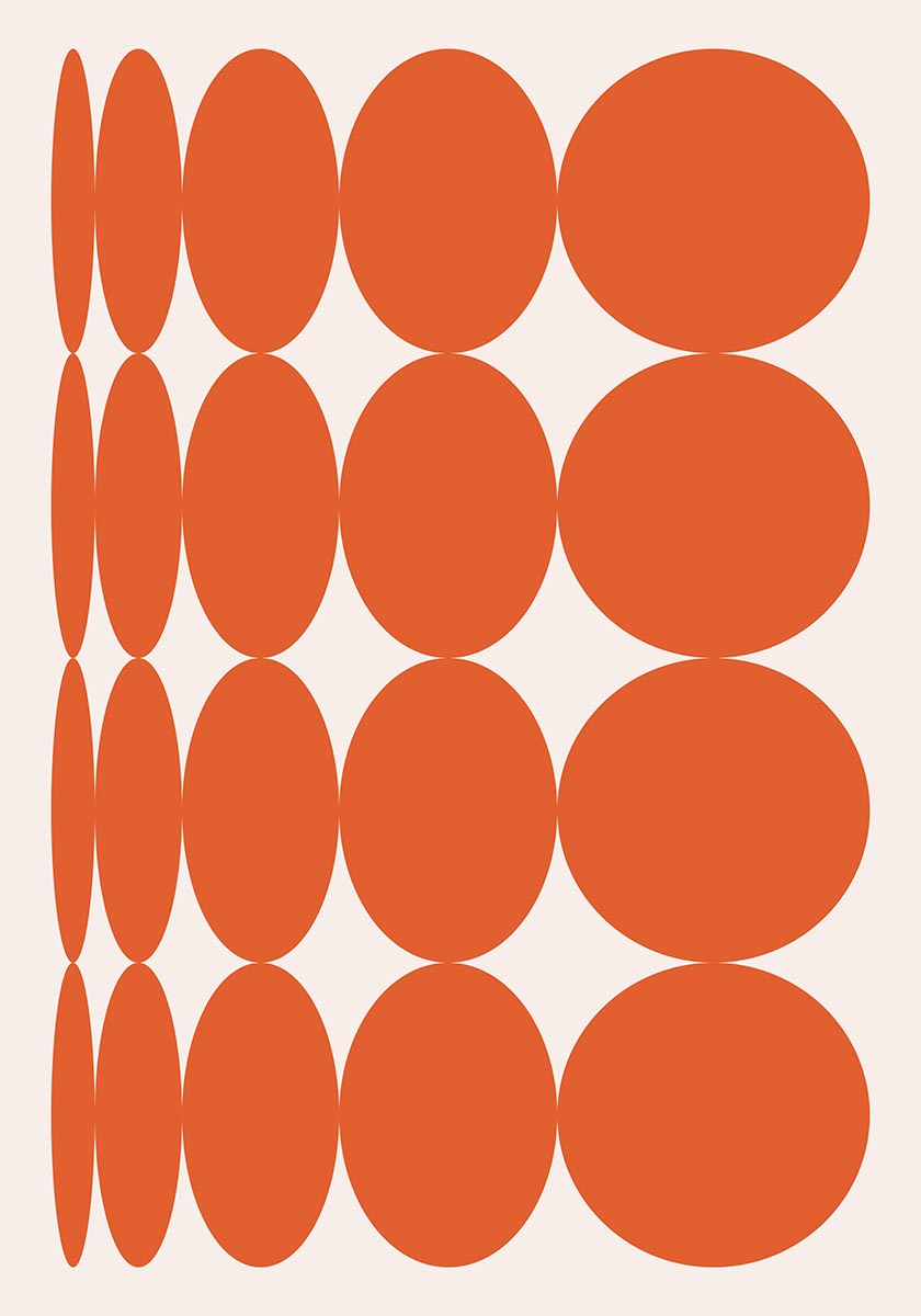 orange abstract poster