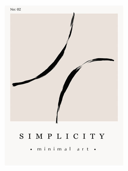 Simplicity minimal art 2 poster