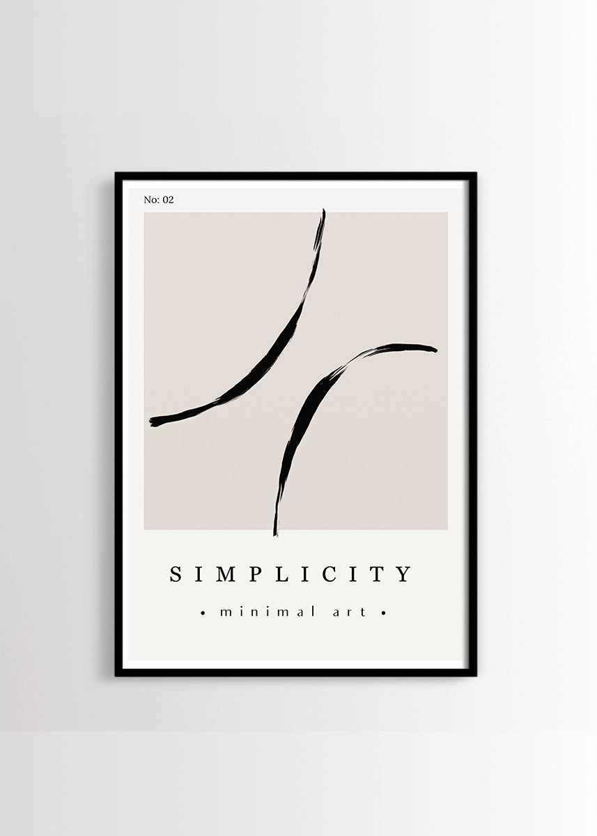 Simplicity minimal art 2 poster