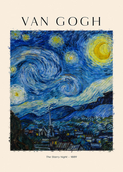 ヴィンセント・ヴァン・ゴッホ 星降る夜のポスター：名作をご自宅に